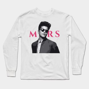 Bruno Mars Tribute - Bruno Michael Jackson Prince Kendrick Lamar Sza Ed Sheeran Music Lauryn Hill Anderson Paak Long Sleeve T-Shirt